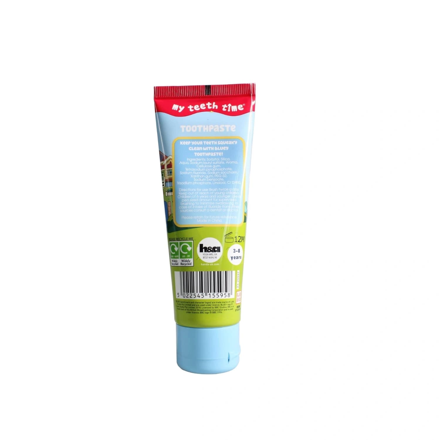 Bluey Toothpaste Fluoride Protection 75ml