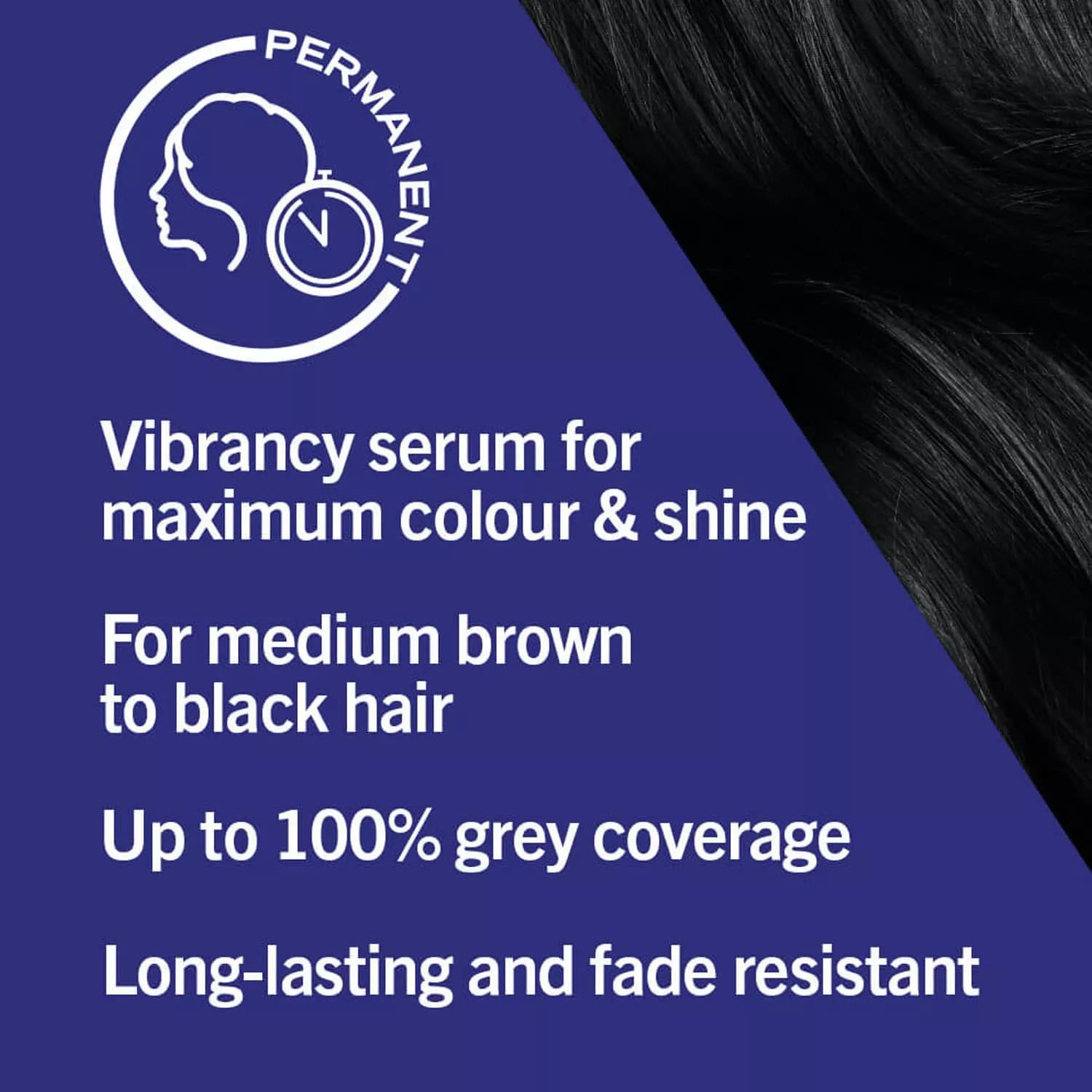 Schwarzkopf live intense colour permanent hair dye 99 deep black 3