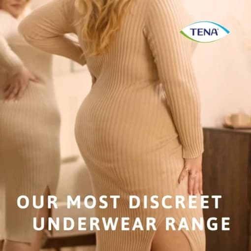 Tena Lady Discreet High Waist Creme Pants Large 8 Pants