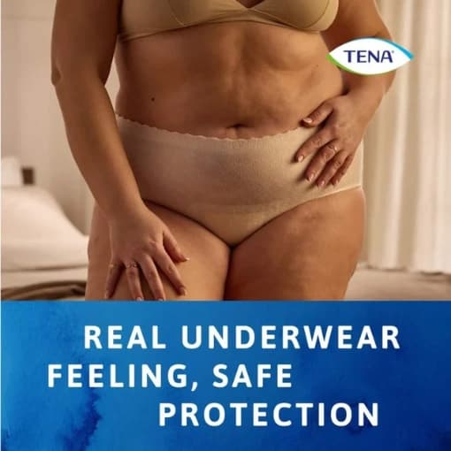Tena Lady Discreet High Waist Creme Pants Large 8 Pants