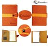 Picture of Kemket Notebook file folder/ Daily Notebook / Presentation Folder / Personal Notebook Case / Organiser with Notepad Conference / Notepad with Business Card / Ruled Notebook / Personal Secret Diary Blank Paper Travel Daily Life Writing