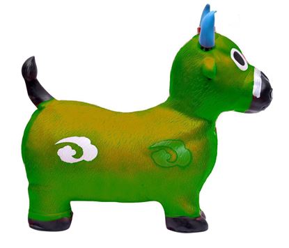 Picture of Kemket Green Cow Hopper - (Inflatable Space Hopper, Jumping Cow, Ride-on Bouncy Animal)
