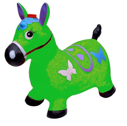 Picture of Green Horse Hopper - (Inflatable Space Hopper, Jumping Horse, Ride-on Bouncy Animal)