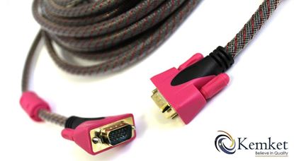 Picture of VGA/SVGA 15 Pin DDC Monitor Cable, Premium Quality, Twin Ferrite, Gold Plated, Genuine CPO Branded Product - 3 Meter