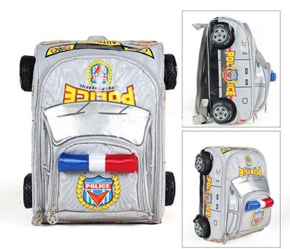 Picture of Autokids Child Backpack Anti-lost The Police Car Design Bag (Silver)