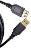 Picture of USB 2.0 A Male to A Female Premium Quality Super Speed Extension Cable Extender Lead golden head (3 Meter)