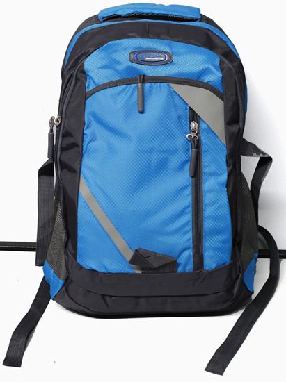 Picture of Travalate 42 L Casual Backpack/Collage Back with Rain Cover, Durable Polyester School Bag with Rain Cover - Blue