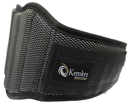 Picture of Kemket Weight Lifting Belt With Speed Fit Velcro Closure, Stainless Steel Hook And Loop Design-S 24"- 30"
