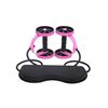 Picture of Kemket AB Wheels Roller With Double Stretch Elastic Abdominal Resistance Pull Rope-Pink