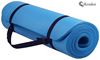 Picture of Kemket Yoga Non Slip Mat 10 MM With High Density Anti-Tear And Carrying Strap-blue