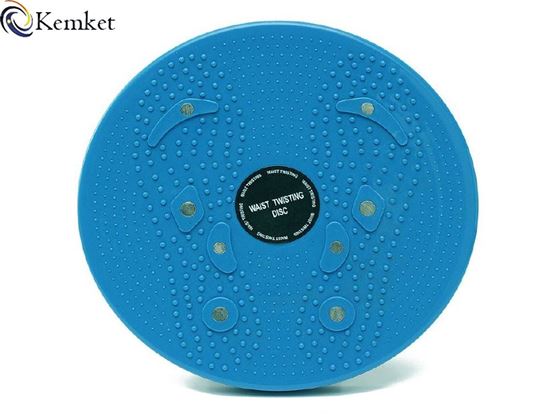 Picture of Kemket Waist Twister Disc Fitness Massage Round With Hand Ropes And Without Ropes Foot Massager Stepper wriggled plate Blue