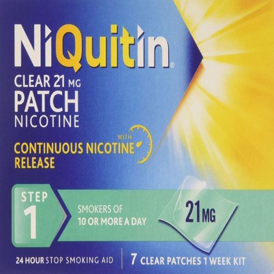 Picture of NiQuitin 21mg Clear 24 Hour 7 Patches Step 1