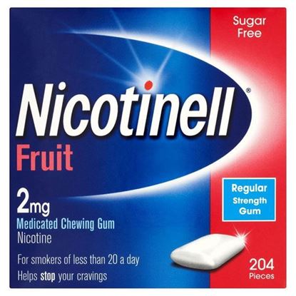 Picture of Nicotinell Fruit Gum 2mg, 204 Pieces