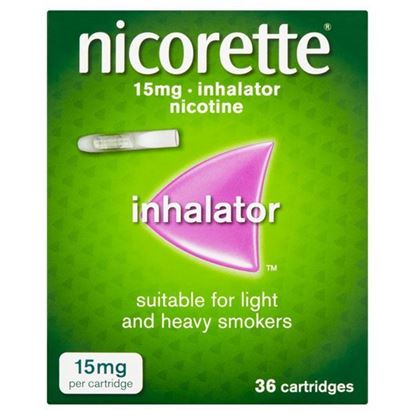 Picture of Nicorette 15mg Inhalator 36 Cartridges