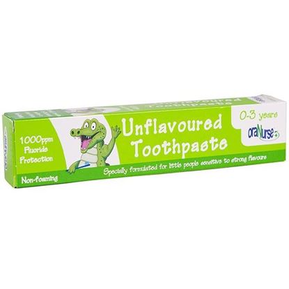 Picture of OraNurse Unflavoured Toothpaste 50ml - 0-3 Years