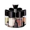 Picture of Aminno Condiment Spices Jar Storage 7 Pcs Set With Rotating Stand Glossy Finish Spice Organiser/Rotating Spice Rack/Spice Storage | Rotating Spices Storage Holder 6 Spice Jar Set