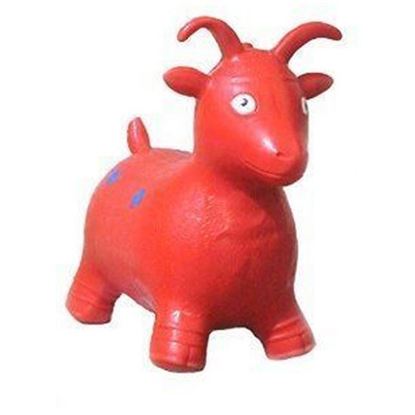Picture of Bouncy Goat  Hopper - (Inflatable Space Hopper, Jumping Horse, Ride-on Bouncy Animal)(Red)