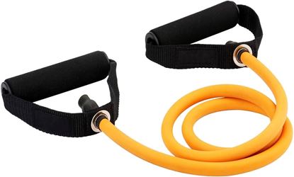 Picture of Kemket Rubber Resistance Band Tube With Handles-Yellow
