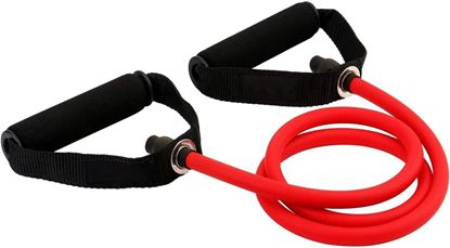 Picture of Kemket Rubber Resistance Band Tube With Handles - Red