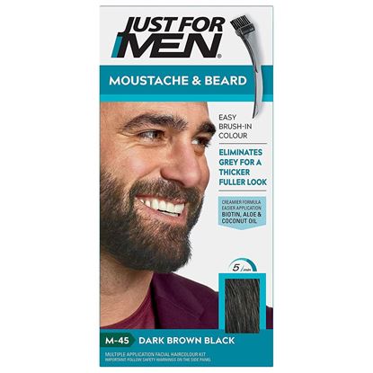 Picture of Just For Men M45 Moustache and Beard Natural Dark Brown-Black