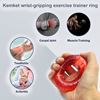 Picture of Kemket Hand Finger Wrist Grip Forearm Strength Exerciser Trainer Ring with splinter 25kg, Red