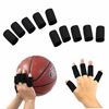 Picture of Kemket Finger Protector Sleeve, 10Pcs Stretchy Flexible Fingers Splint Support Finger Protector Sports Aid Arthritis Band Wraps (Black)