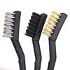 Picture of Kemket 3 Pieces Wire Brush Set Steel Brass Nylon Cleaning