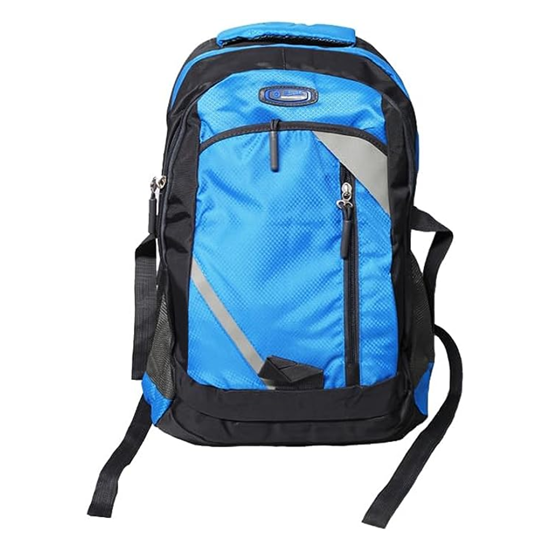 Picture of Travalate 42 L Casual Backpack/Collage Back with Rain Cover, Durable Polyester School Bag with Rain Cover - Blue