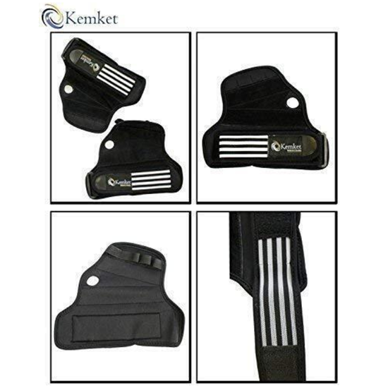 Picture of Kemket Weight Lifting Gym Straps Hand Bar Wrist Support Gloves Wraps - Medium