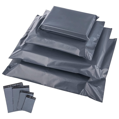 Picture of Kemket Mailing Bags – Self Adhesive, Waterproof and Tear-Proof Postal Bags – Small to Large Sized Grey Plastic Mailing Mail Post Postage Plastic Bags (100 - Bags, 9 x 12 Inch)