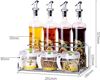 Picture of Olive Oil Dispenser and Spice Jars Set, 8 pcs Set(4 pcs Oil Bottles,3 pcs Spice Jars,1 pc Spice Rack), Olive Oil Bottle and Vinegar Bottle Glass Set for Kitchen