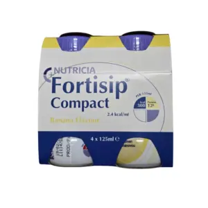 Nutricia fortisip compact energy drink banana 4 x 125ml