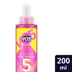 Vo5 Mega Hold 24 hour Frizz Control Gel Spray 200ml - Image 2