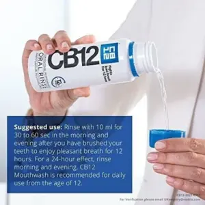 CB12 Mint-Menthol Mouthwash 250ml - Image 4