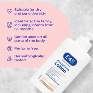 E45 Moisturising Lotion 500ml - Image 2
