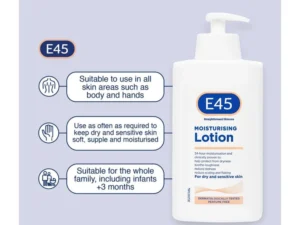 E45 Moisturising Lotion 500ml - Image 5