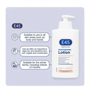 E45 Moisturising Lotion 500ml - Image 5