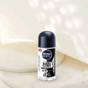 Nivea Men Black & White Deodorant Roll On 50ml - Image 2