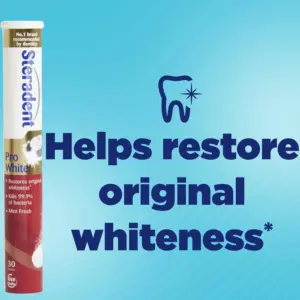 Steradent Pro White Denture cleanser 30 Tablets - Image 4