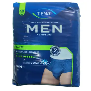 Tena Men Active Fit Pants SM 9 Count