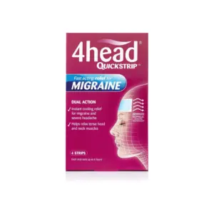 4Head Quickstrip Headache and Migraine Relief Strips - 4 Strips