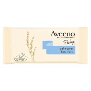 Aveeno Baby Daily Care Wipes with Oats and Aloe Extract, 72 Wipes