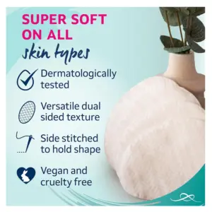 Alvita Large Cotton Pads 100% Pure Cotton 50 Pads - Image 3