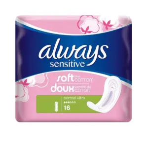 Always Sensitive Normal Ultra Soft Cotton 16 Pads