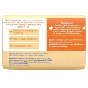 Johnson's Baby Honey Soap Duo pack 90g - Image 3