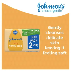 Johnson's Baby Honey Soap Duo pack 90g - Image 4