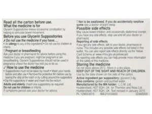 Care Glycerin Suppositories ? 12 Count - Image 2