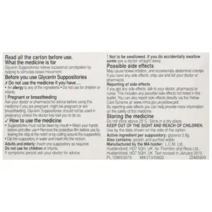 Care Glycerin Suppositories ? 12 Count - Image 2