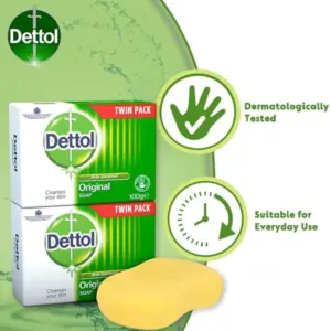Dettol Anti-Bacterial Original Soap 100g 2 Pack - Image 3