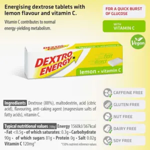 Dextro Energy Lemon+ Vitamin C 47g - Image 2